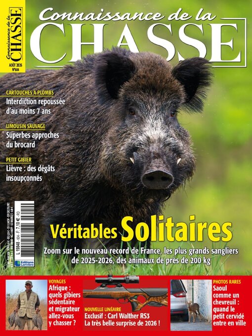 Cover image for Connaissance de la chasse